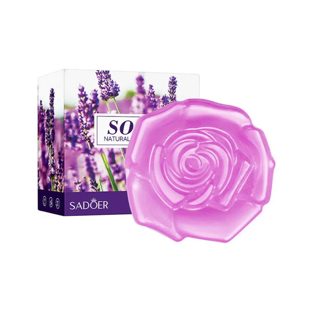 Lavender Essential Oil Handmade Facial Cleansing Soap Handmade Bar Soap Qme