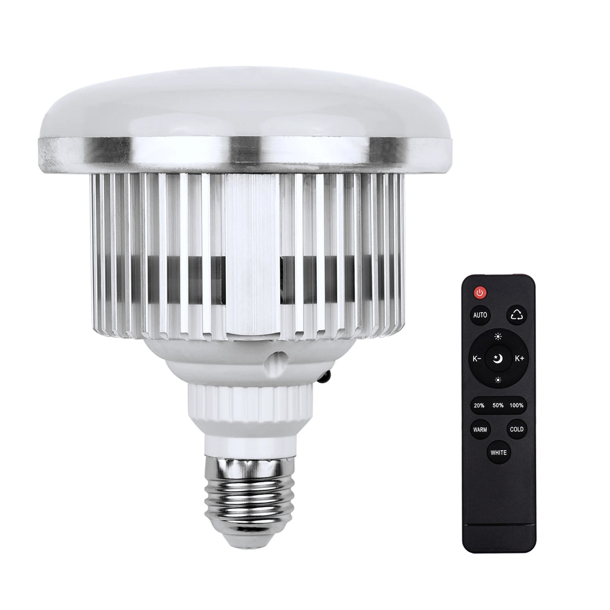 Andoer 85W LED Photography Bulb E27 Remote Control 3000K-6500K LED Photography Bulb Qst