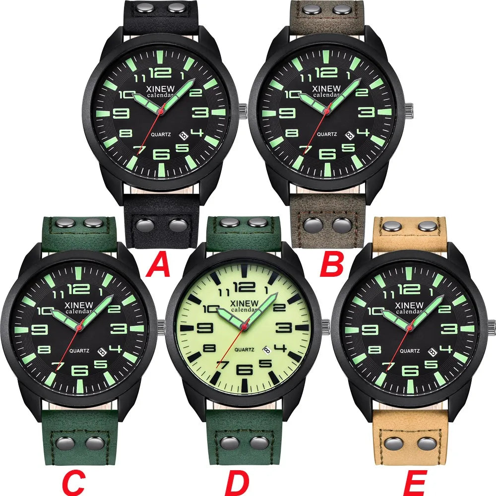 Men's Luminous Waterproof Alloy Quartz Watch | Luxury Style Quartz Wrist Watch Qme