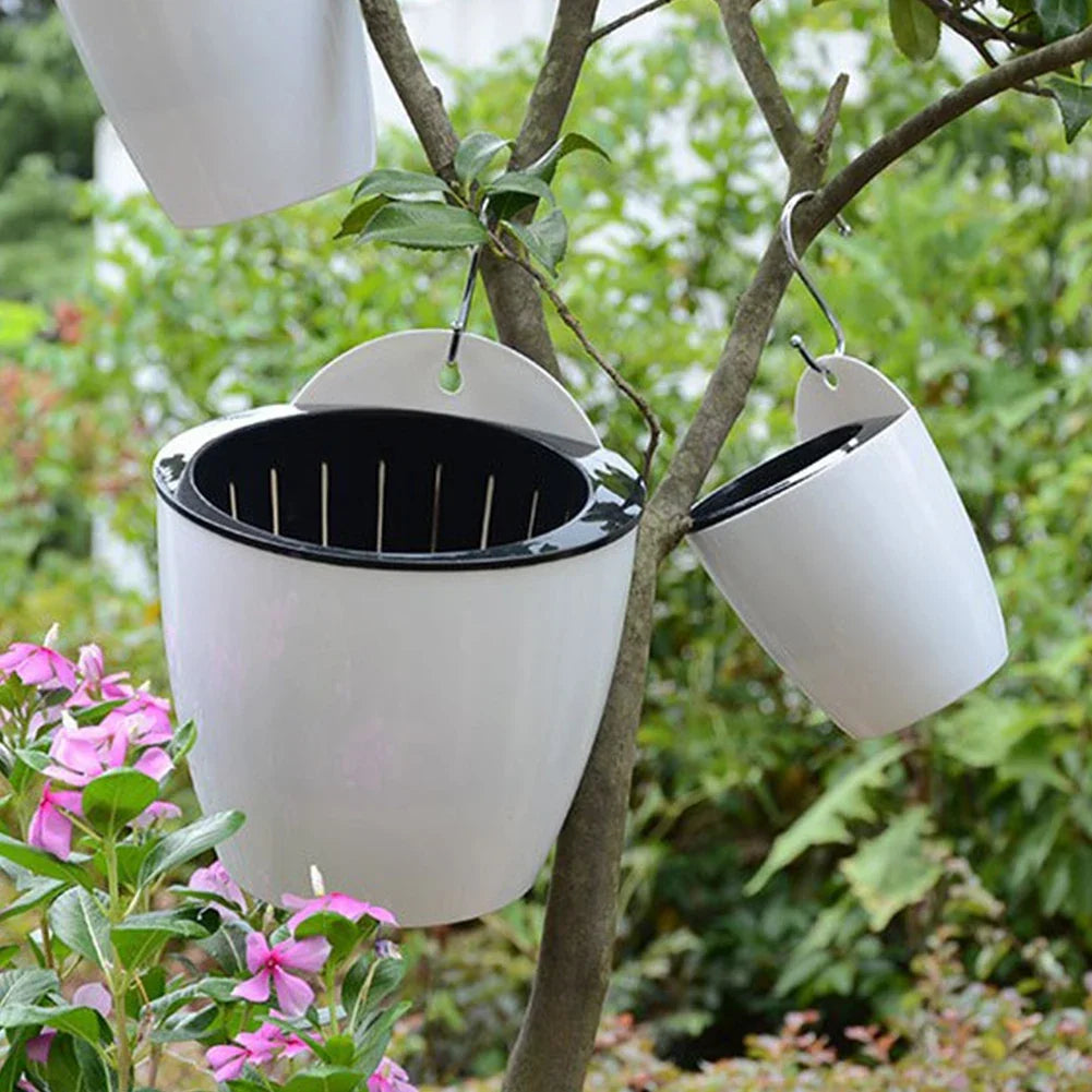 Wall-Mounted Self-Watering Flower Pot | Balcony Wall Planter Wall Planter Qme