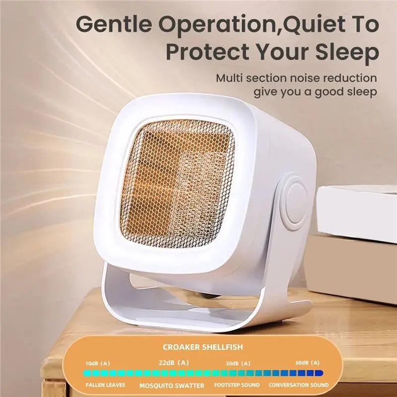 MiLESEEY B15C Mini PTC Desktop Heater – Portable Warm Air Fan Portable Space Heater Qst