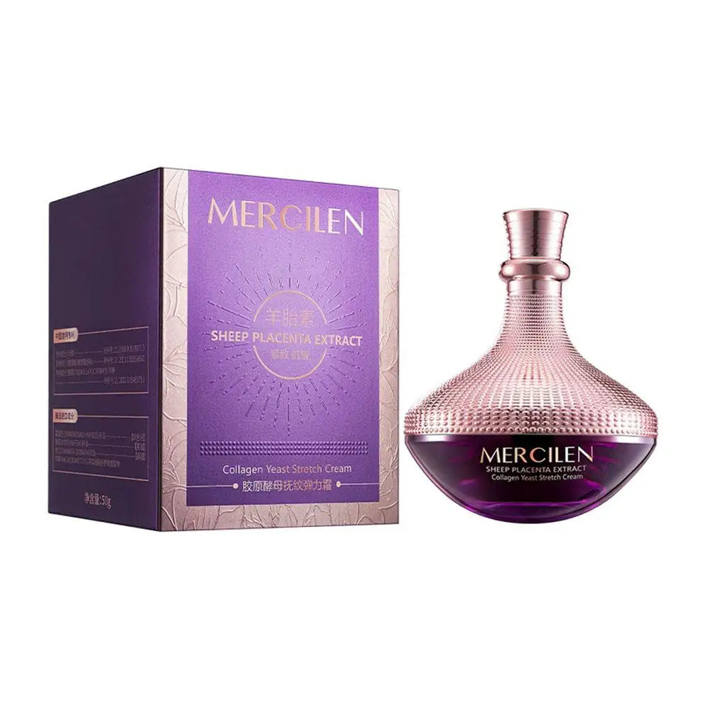 Collagen Facial Cream – Sheep Placenta & Yeast Moisturizer Facial Moisturizer Cream Qme purple