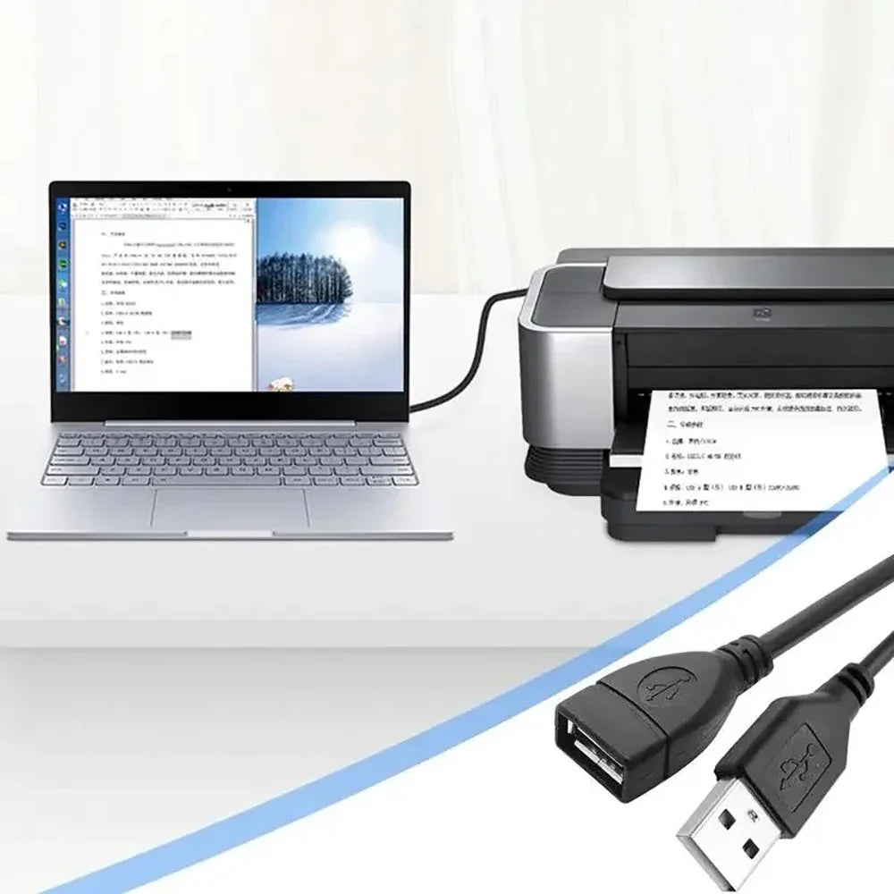USB 2.0 Male to Female Extension Cable – Laptop, TV & PC USB Extension Cable Qme