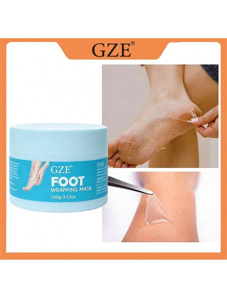 GZE Peel Off Foot Mask – Exfoliating & Hydrating Foot Wrap Foot Peel Mask Qme GZE687 100g