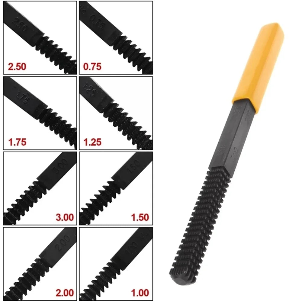 Carbide Metric Thread Repair File 0.75mm – Restore Damaged Threads Thread Repair File Qme