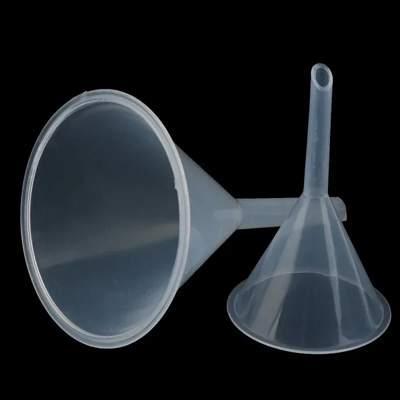 Clear Plastic Filter Funnel 60mm & 90mm – Lab & Kitchen Plastic Filter Funnel Qme