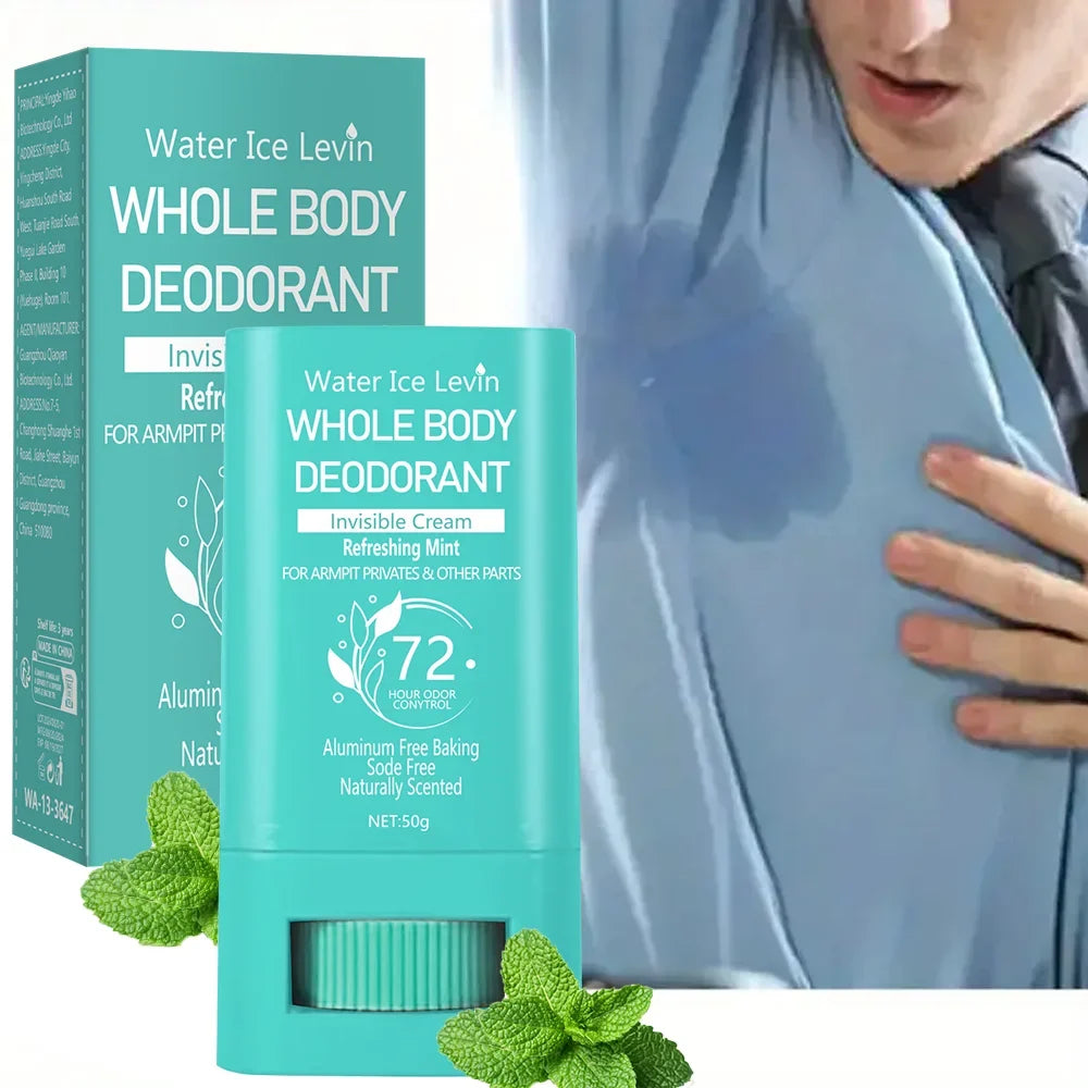 Whole Body Invisible Deodorant Cream Stick – Fast Drying Body Deodorant Stick Qme
