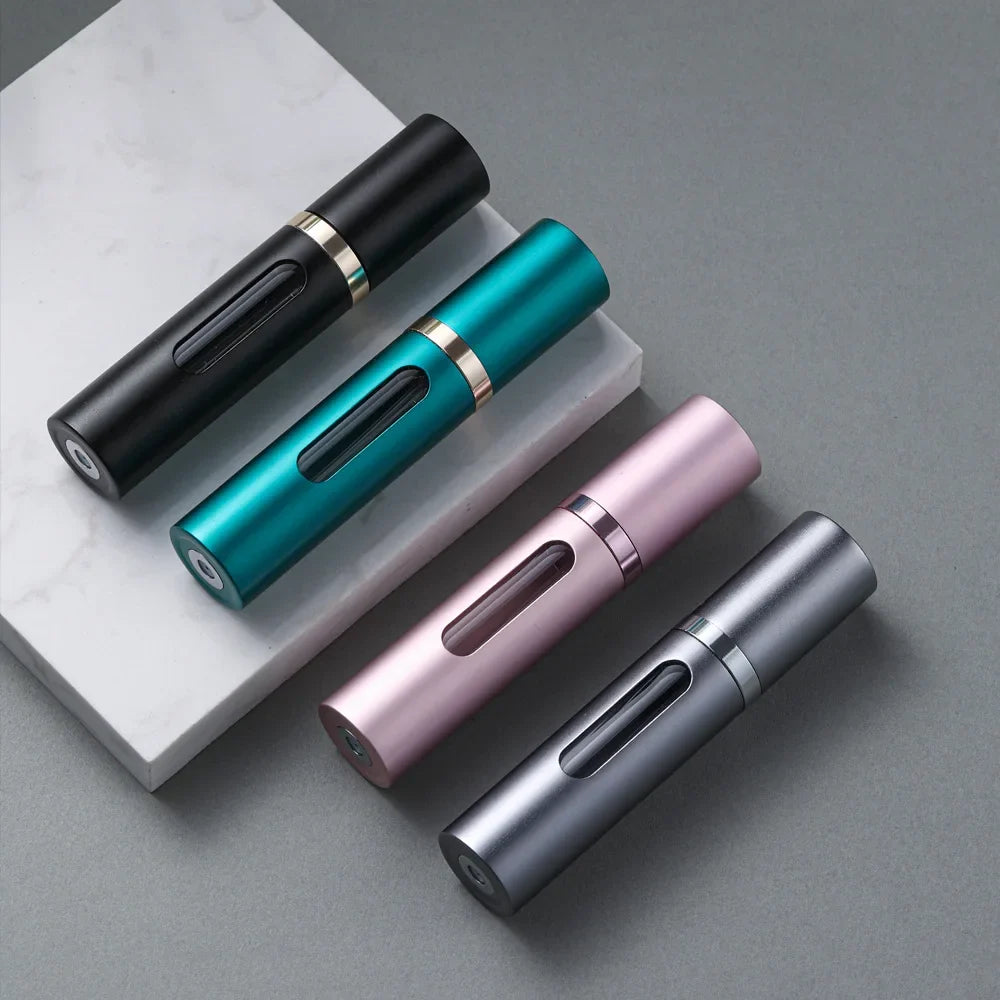 Glass Refillable Perfume Spray Bottles | 5-Pack Travel Atomizer Travel Perfume Atomizer Qme