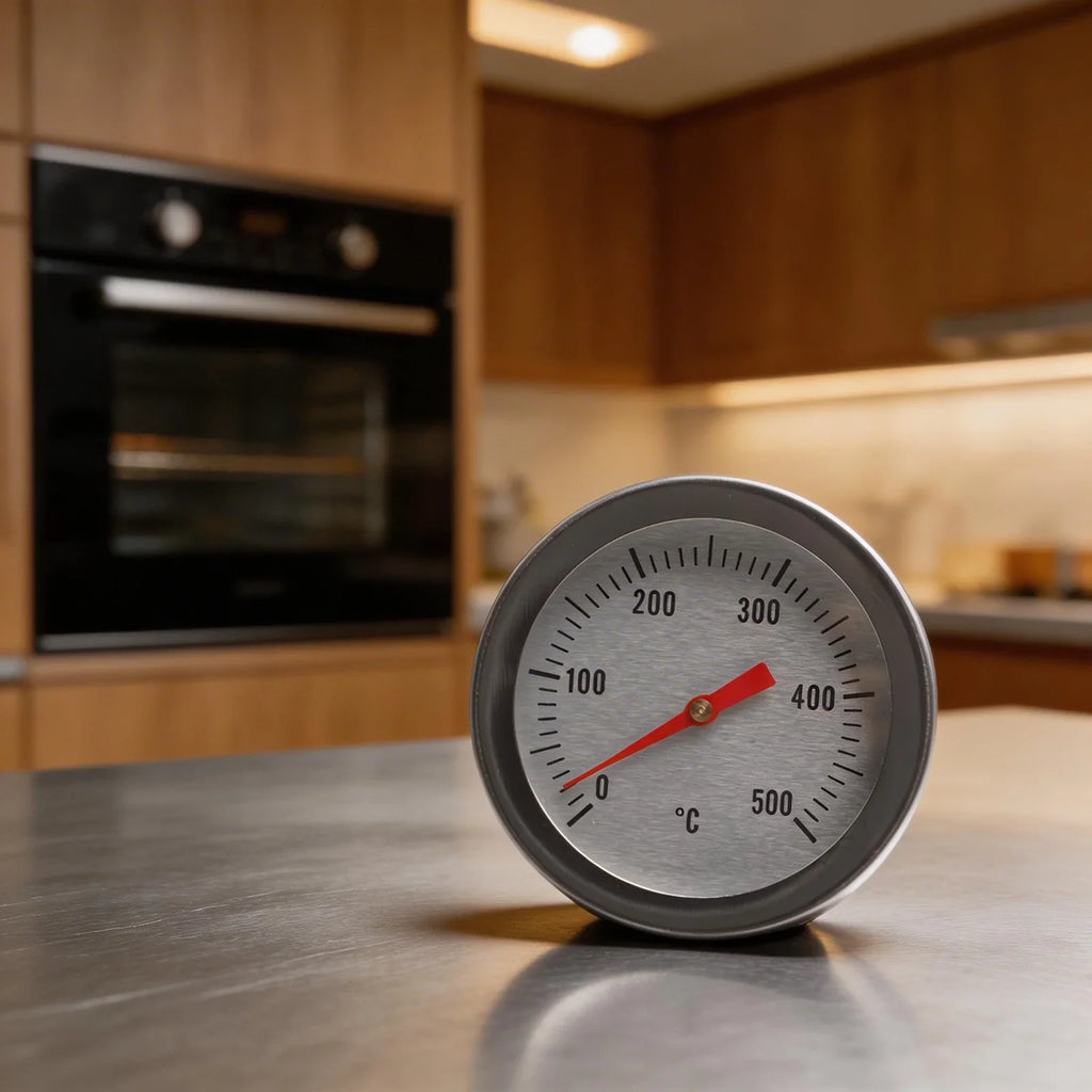 BBQ & Oven Thermometer Stainless Steel Bimetallic 0–500°C Oven Thermometer Qme