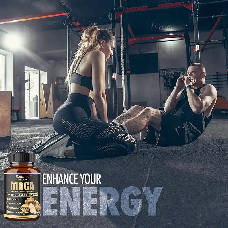 Maca Capsules – Energy, Strength & Vitality Supplement Maca Supplement Qst