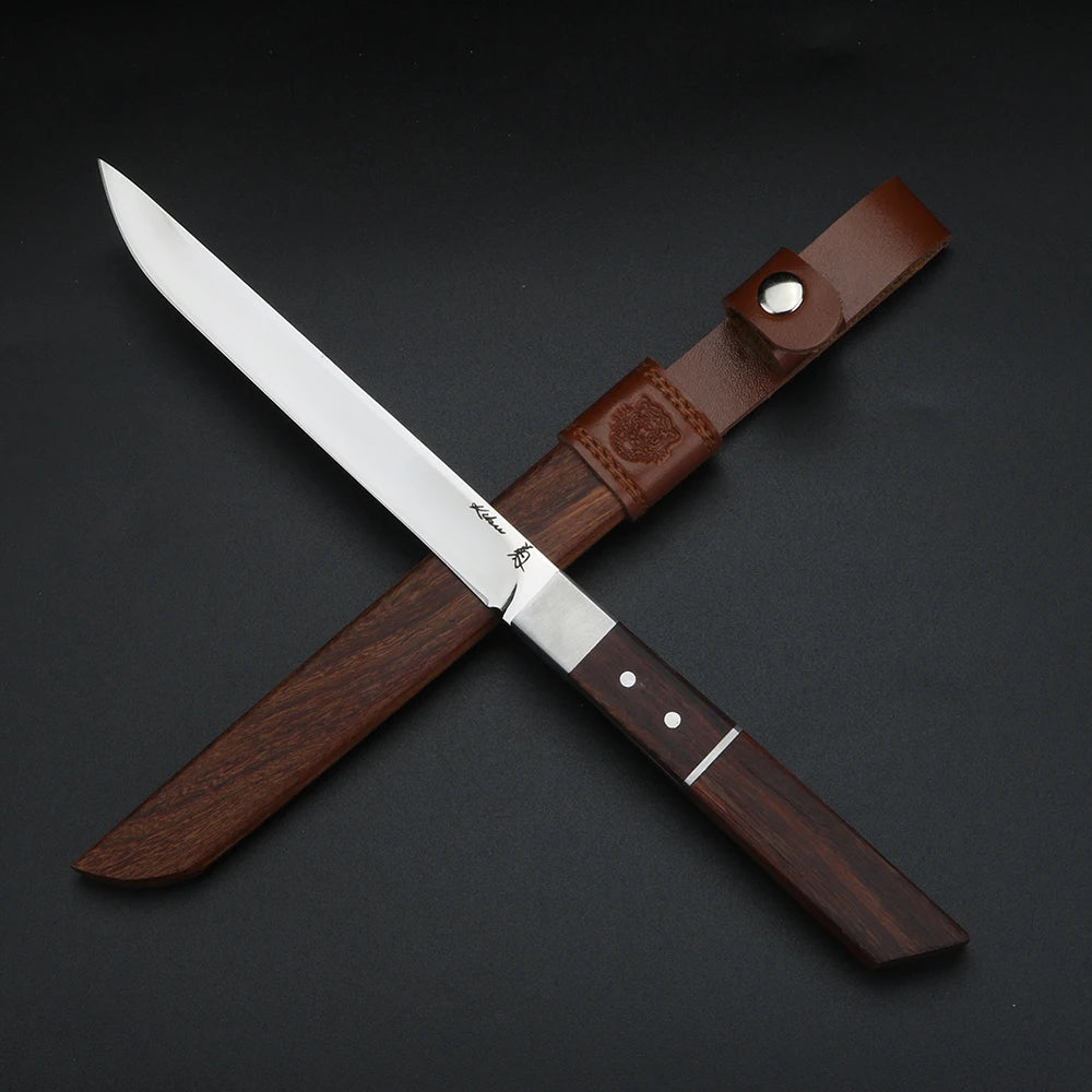 XUAN FENG Sheathed Kitchen Cleaver – 9Cr18 Bone Cutting Knife Kitchen Cleaver Knife Qst B