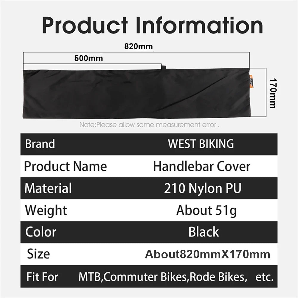 Bike Handlebar Protector Cover – Waterproof & Dustproof Handlebar Protector Cover Qme
