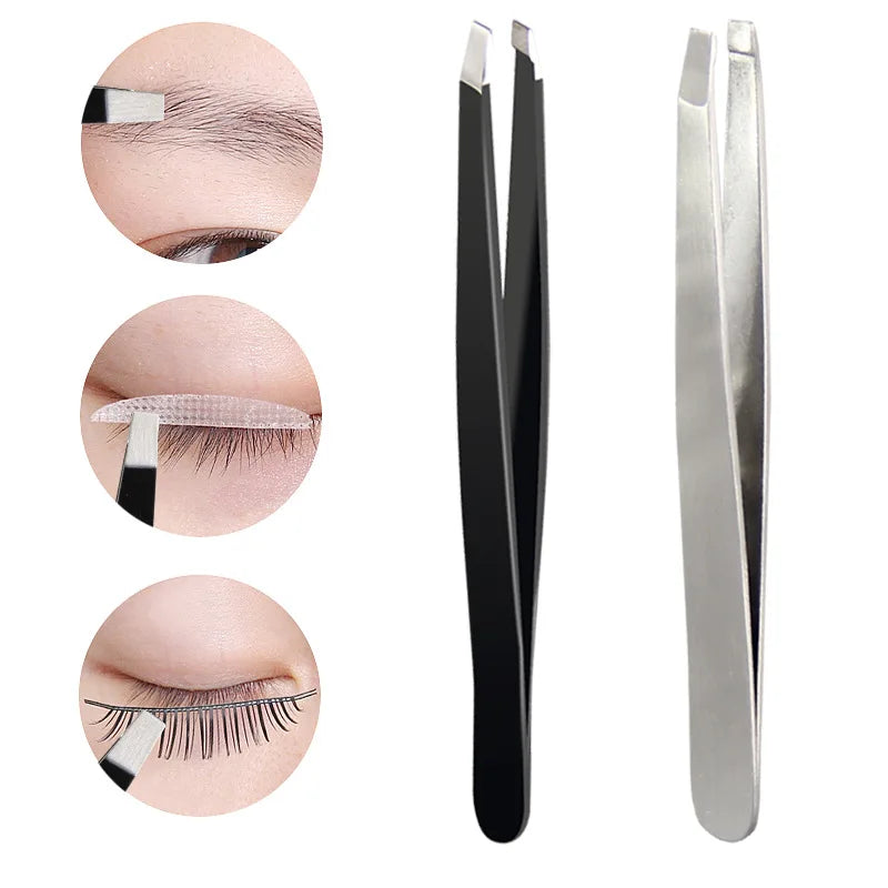 Rose Gold Stainless Steel Eyebrow Tweezers – 6 Colors Eyebrow Tweezers Qme