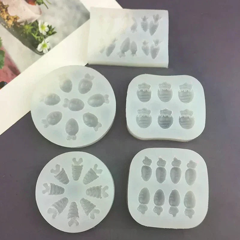 Mini Carrot Silicone Molds for Cakes, Chocolate & Easter Silicone Baking Mold Qme