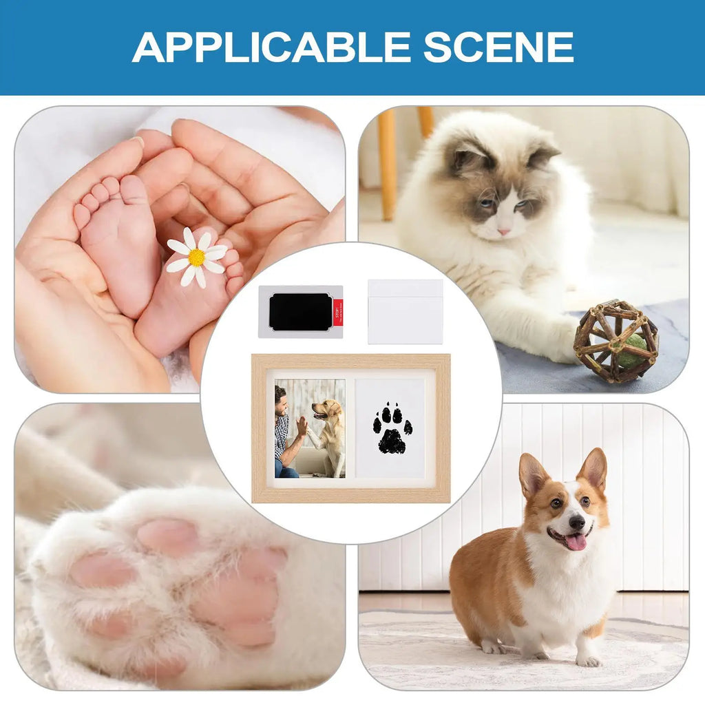 Cat & Dog Paw Print Impression Kit – Pet Keepsake Gift Pet Paw Print Kit Qme