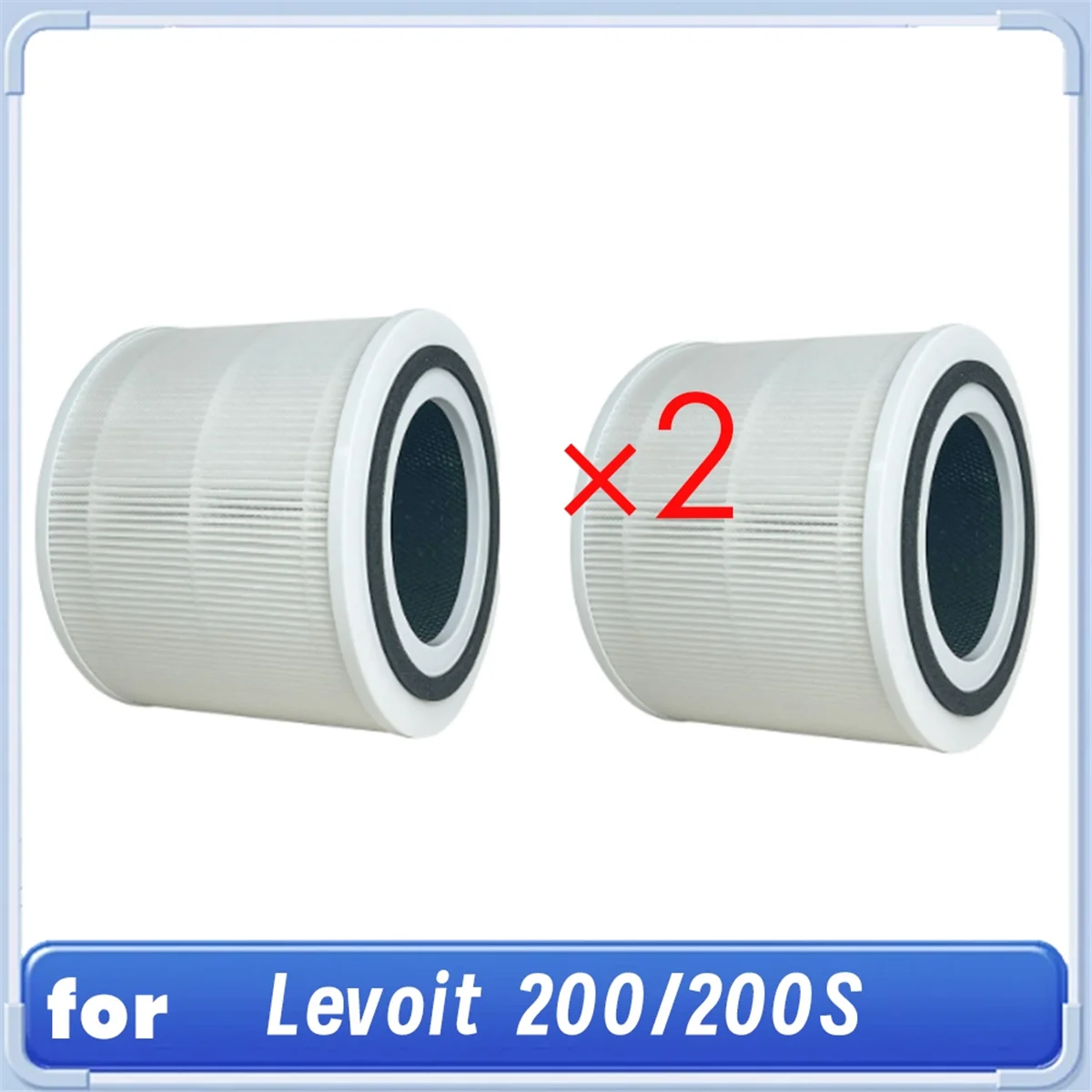 2-Pack HEPA & Carbon Replacement Filter – Levoit Core 200/200S Air Purifier Filter Qst
