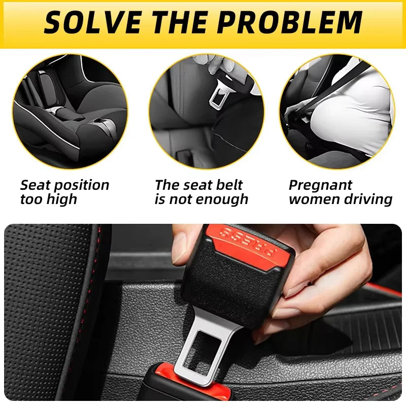 Car Seat Belt Extender Clip Buckle Connector – 2-Pack Seat Belt Extender Qst