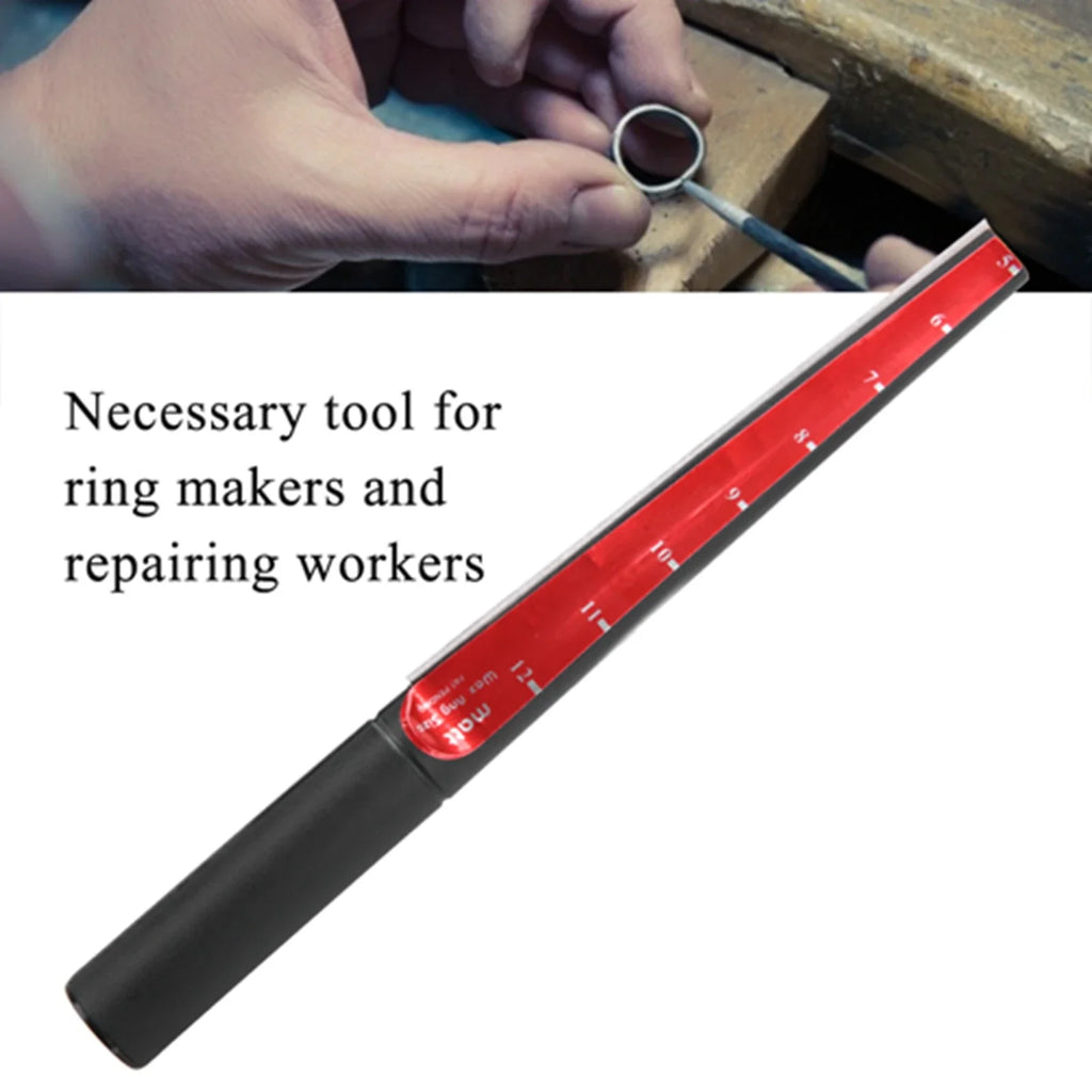 Wax Ring Mandrel Sizer Tool – Finger Sizing Caliper Ruler Stick Jewelry Mandrel Tool Qme