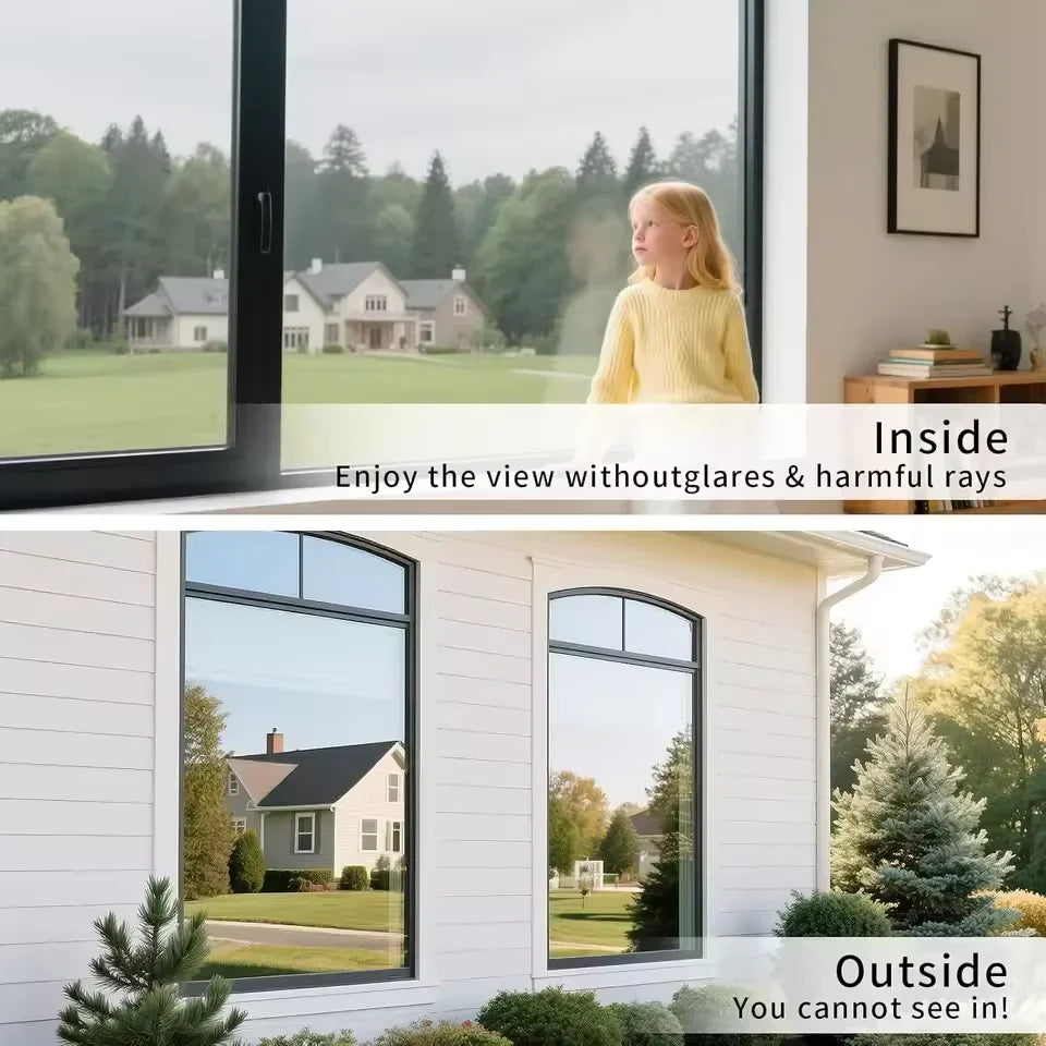 One-Way Window Film – Heat Insulation & Privacy Protection Window Privacy Film Qme