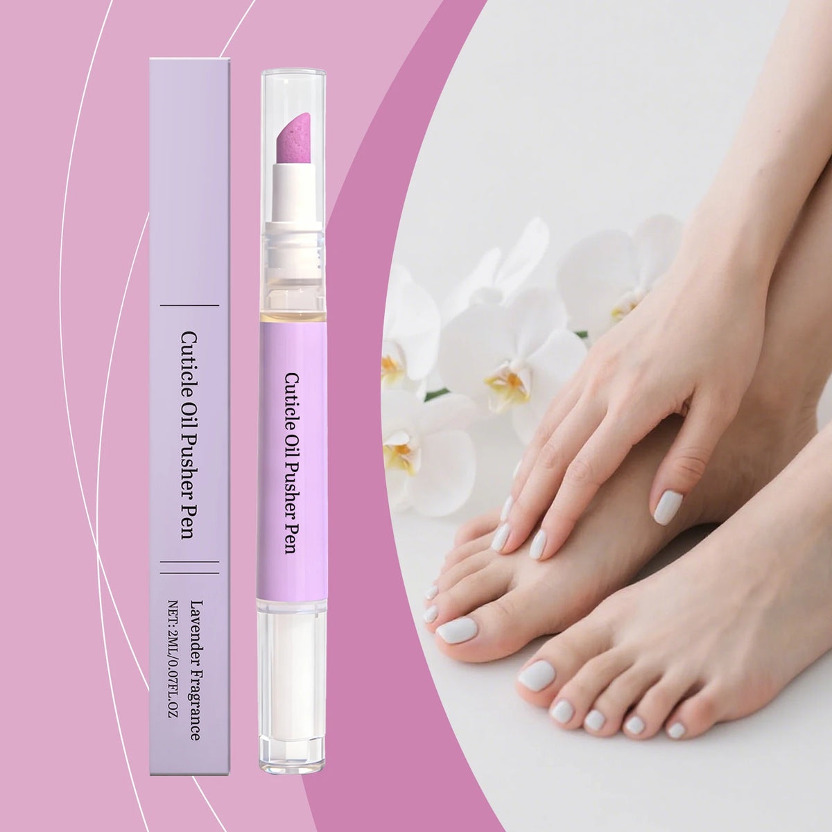 Lavender Nail Cuticle Oil Pen – Nourishing Cuticle Revitalizer Nail Cuticle Oil Qst