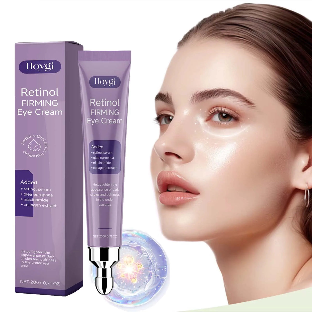 Retinol Firming Eye Cream – Brighten & Smooth Fine Lines Retinol Eye Cream Qme