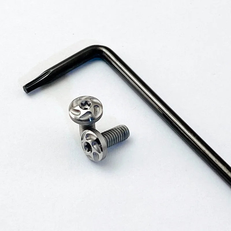 T8 Torx Stainless Steel Grip Screw Set for CZ 75 85 97 Torx Grip Screw Set Qst C-white