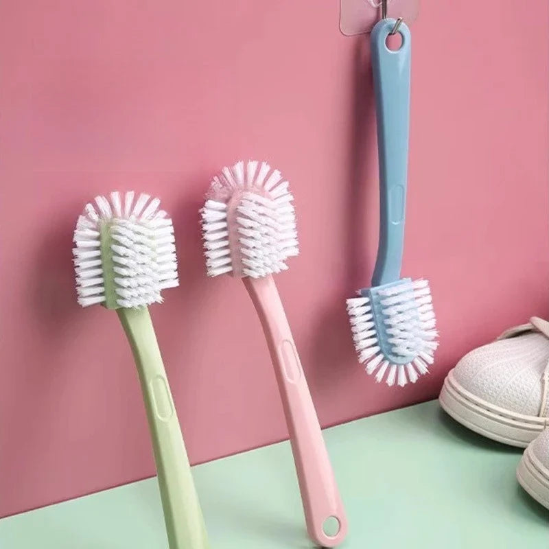 5-Sided Shoe Brush – Soft & Firm Multi-Purpose Cleaning Tool Shoe Cleaning Brush Qme random