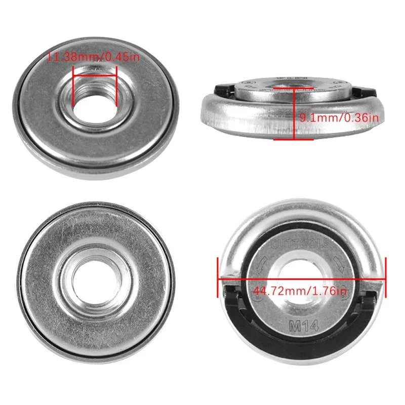M14 Quick Release Flange Nut Angle Grinder Pressing Plate Chuck Angle Grinder Accessory Qme