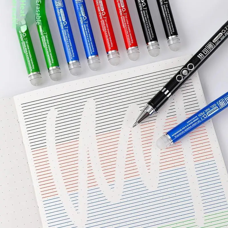 Heat Erasable Gel Pens 0.7mm | Colored Smooth Writing Pens Erasable Gel Pen Qme