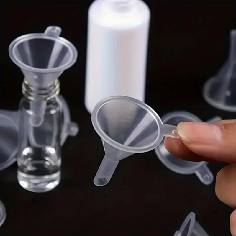 10Pcs Mini Funnels for Perfume, Essential Oil & Small Bottles Mini Filling Funnels Qst