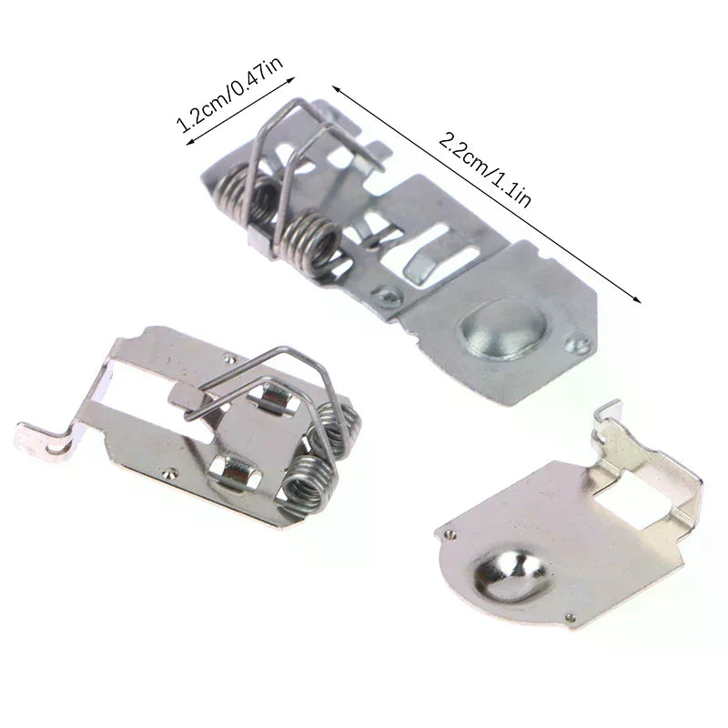 Wii Remote Nunchuck Battery Holder – Durable Metal Replacement Game Controller Part Qme