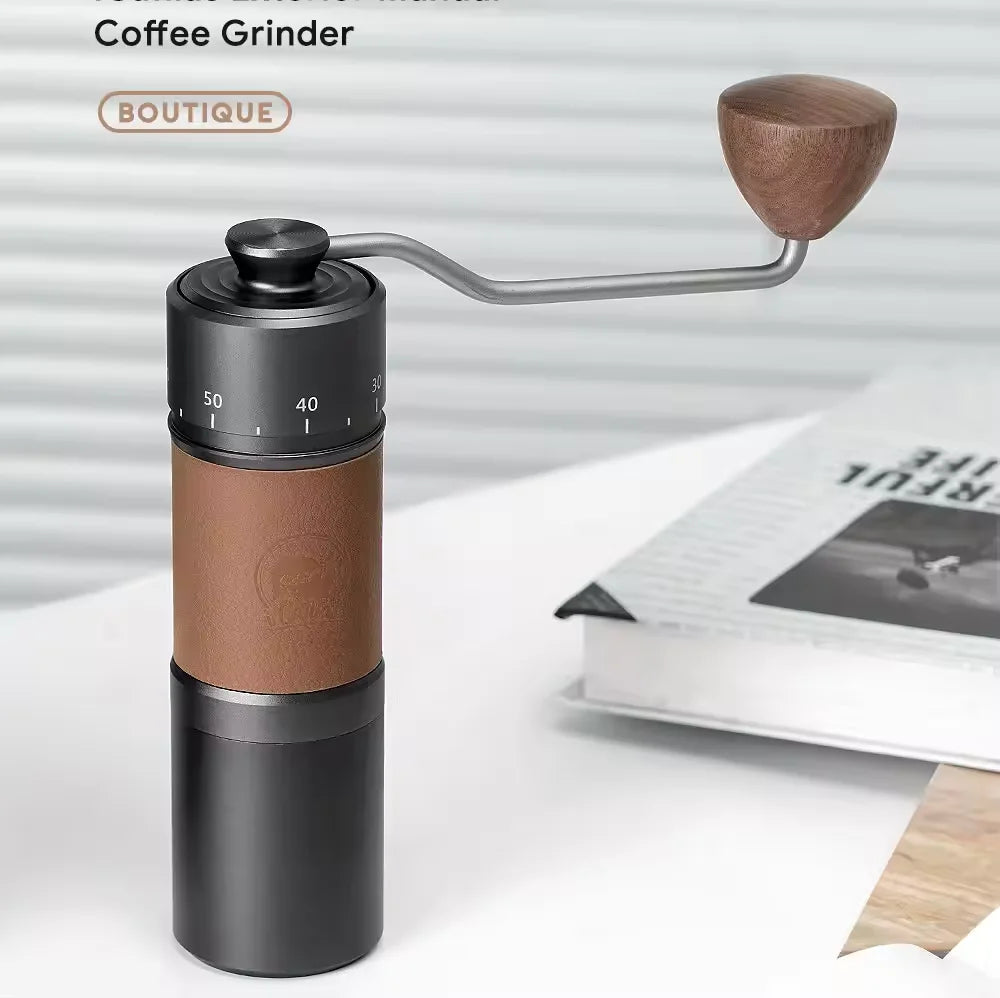 RECAFIMIL Manual Burr Coffee Grinder – CNC Stainless 30g Manual Burr Grinder Qst
