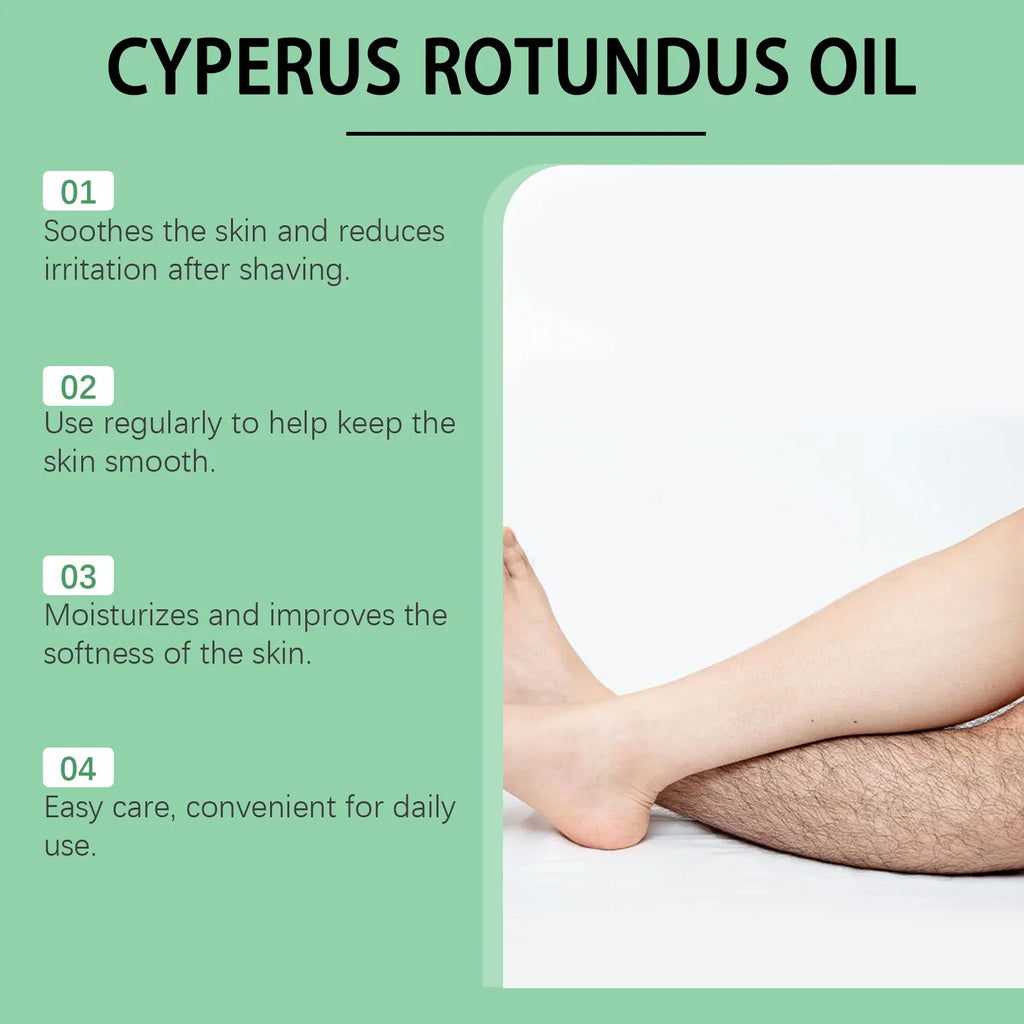 Cyperus Rotundus Oil Hair Inhibitor Serum | Smooth Body Skin Hair Inhibitor Serum Qme