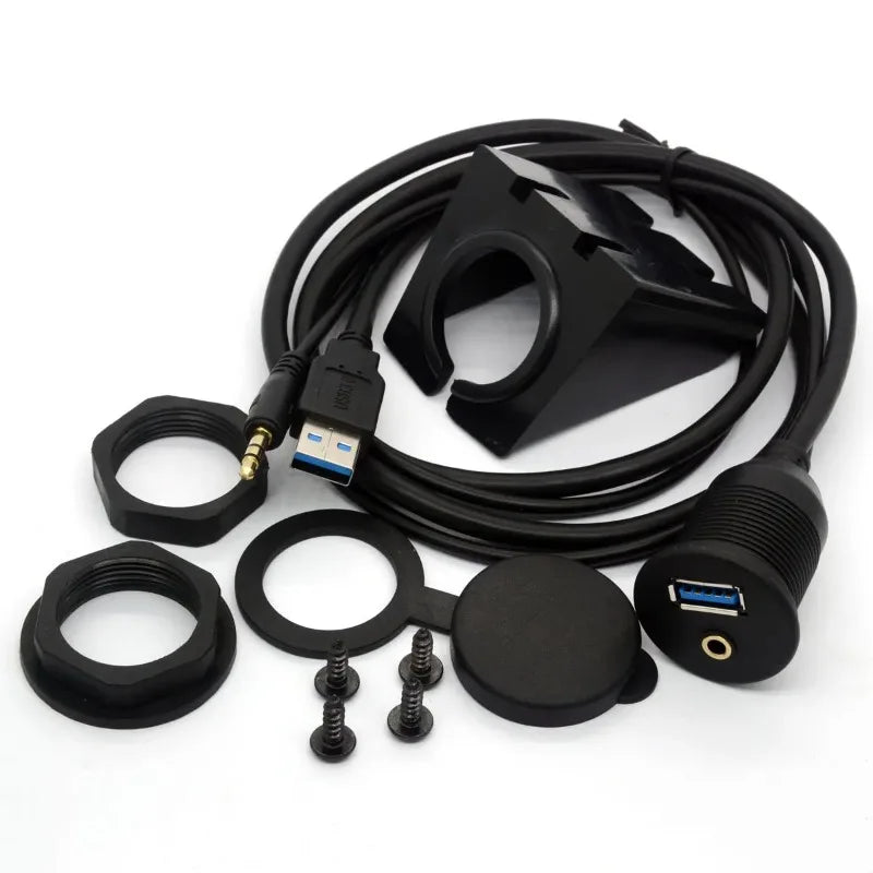USB 3.0 Micro-B Screw Lock Cable for Industrial Cameras USB Data Cable Qme