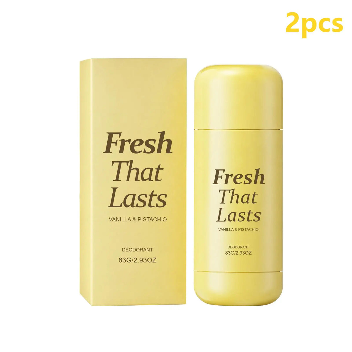 Vanilla Deodorant Stick – Kojic Acid, Turmeric & Vitamin C 83g Deodorant Stick Qst 2pcs