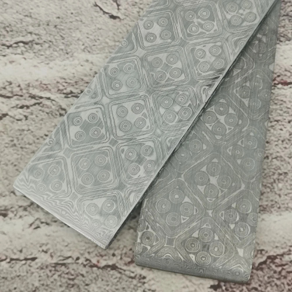 Damascus Steel Billet 160×30×3mm – DIY Knife Making Blank Damascus Steel Billet Qst