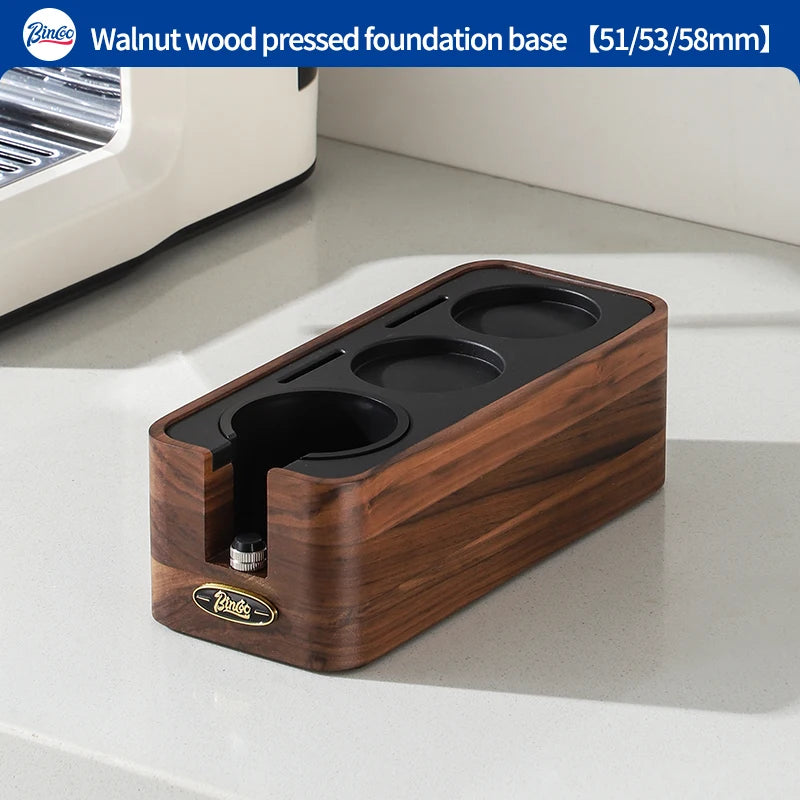 Bincoo Wooden Espresso Tamping Stand Set – 51/58mm Tamper Kit Espresso Tamping Set Qst Only base C