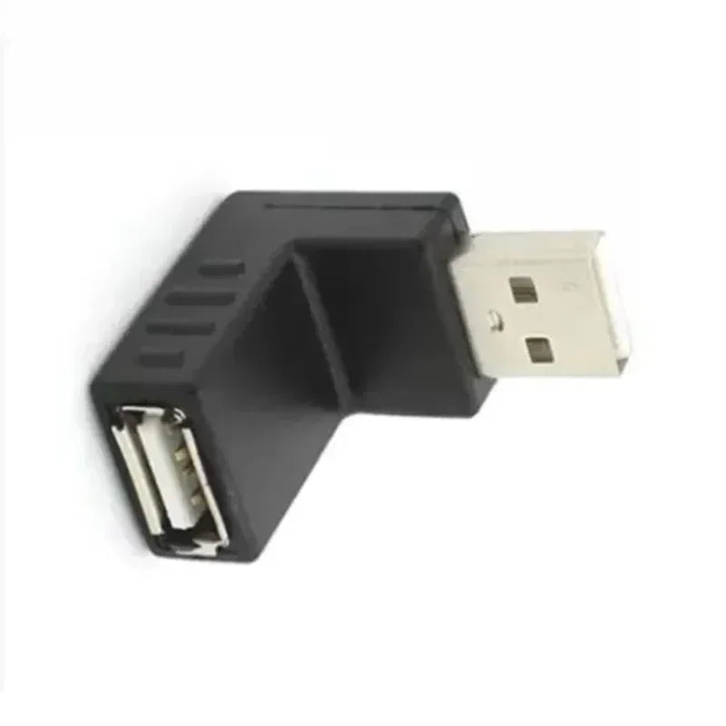 Mini USB 5-Pin 90° Right-Angle Adapter – Male to Female USB Angle Adapter Qme