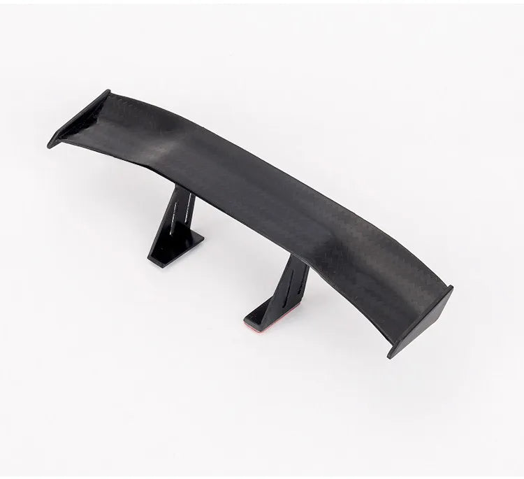 Mini GT Carbon Fiber Style Rear Spoiler Wing | No-Drill Car Spoiler Wing Qme Black