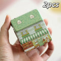 Vintage House-Shaped Metal Storage Box with Hinged Lid Decorative Storage Box Qme A6