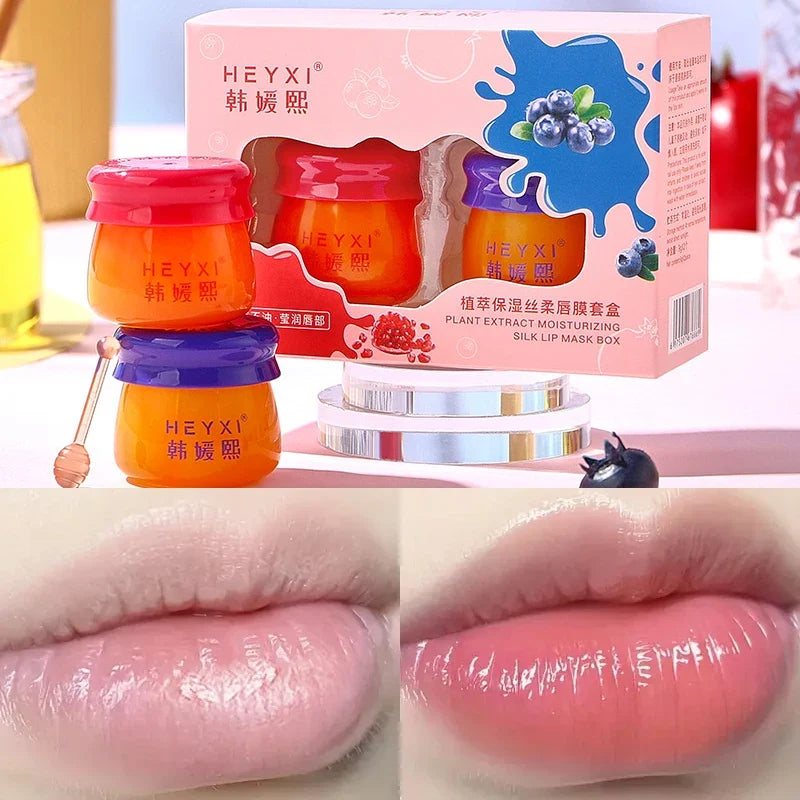 Plant Extract Moisturizing Silk Lip Mask – Non-Greasy Lip Mask Qme