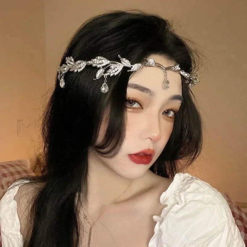 Elf Crown Headband | Heart-Shaped Ethnic Party Accessory Costume Headband Qme