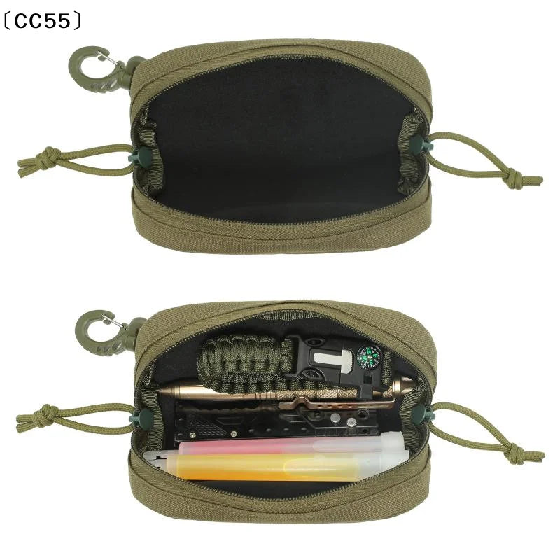 MOLLE Tactical Glasses Case – 1000D Nylon Shockproof Sunglasses Pouch Tactical Glasses Case Qst