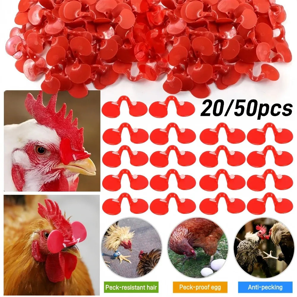 Peck-Resistant Chicken Goggles | Plastic Poultry Eye Protection Poultry Safety Goggles Qme