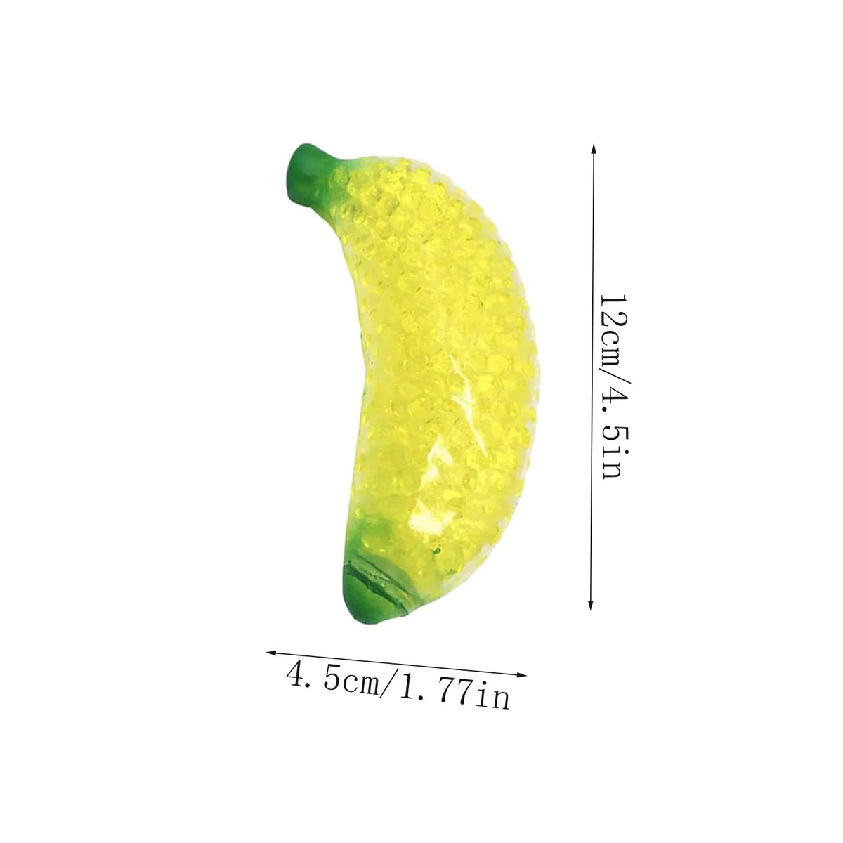 Squeezable Fruit Stress Toy – Banana & Pineapple Squishy Set Squishy Fidget Toy Qme