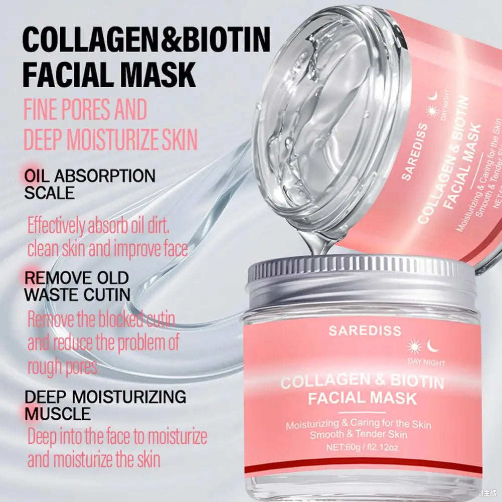 Collagen Night Wrapping Peel-Off Face Mask – Deep Hydration Overnight Face Mask Qme