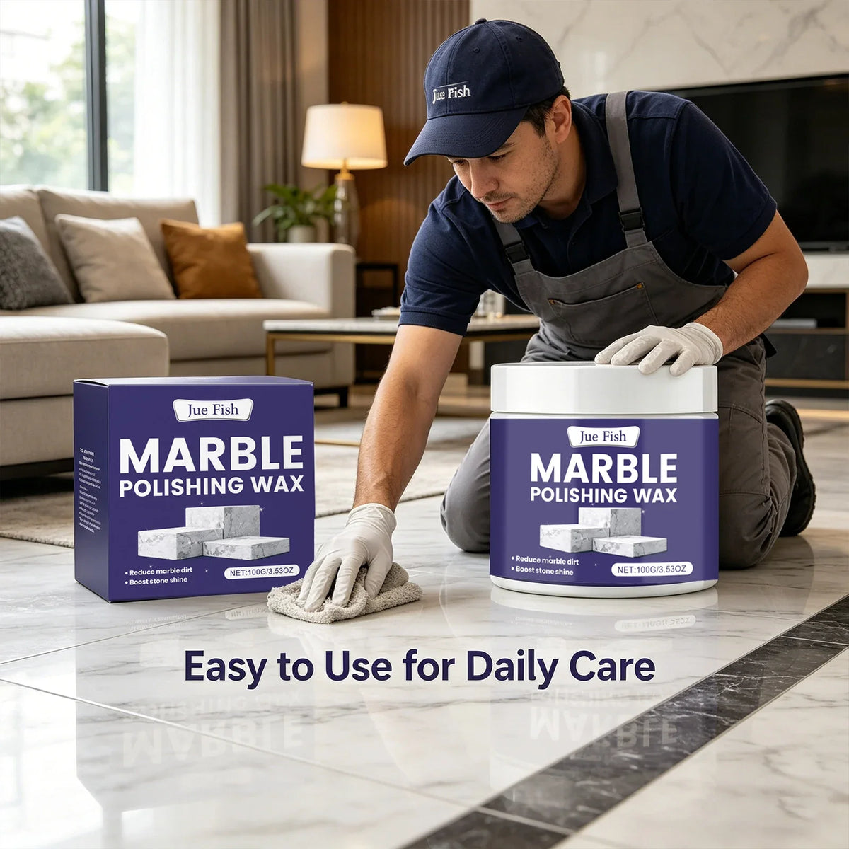Marble Polishing Wax – Clean, Shine & Protect Stone Surfaces Marble Polishing Wax Qme