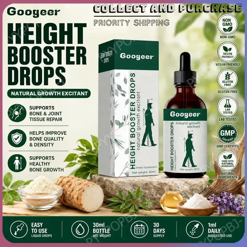 Googeer Vitamin D3 & Calcium Citrate Liquid Drops 30ml Liquid Vitamin Drops Qst