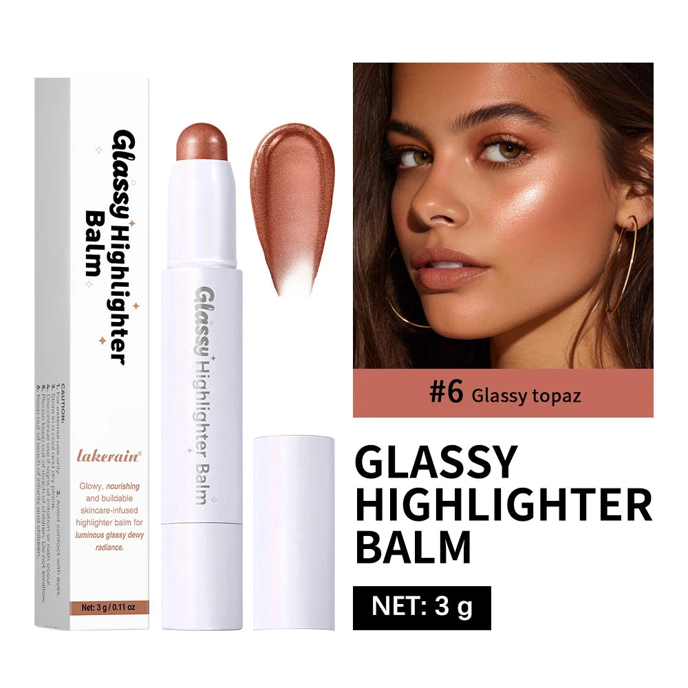 Glass Glow Highlighter Pen – Illuminator, Concealer & Eyeshadow Highlighter Makeup Pen Qst 06