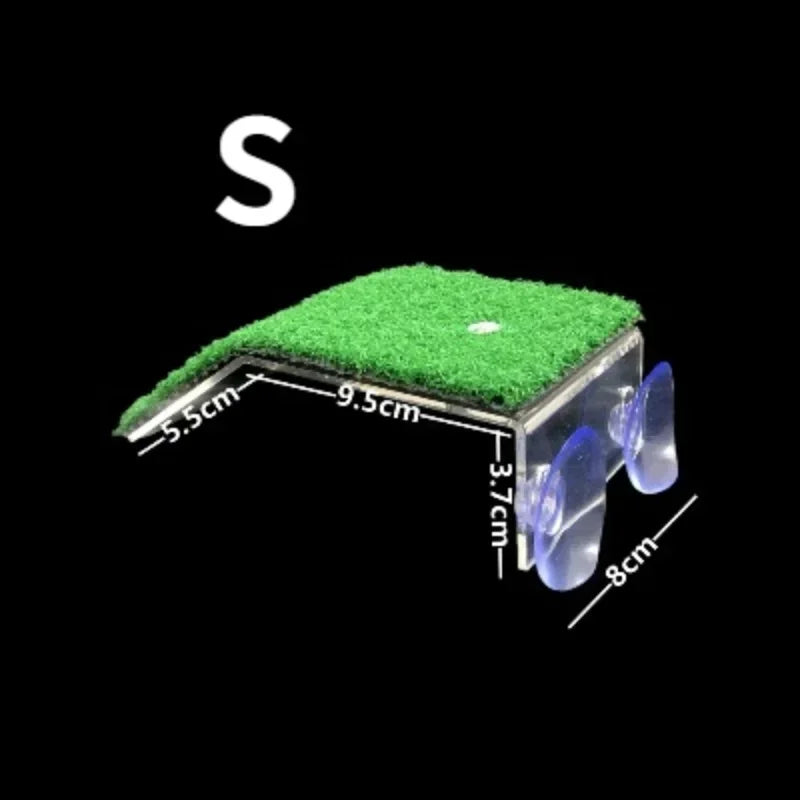 Turtle Basking Platform Floating Island Moss Climbing Ladder Reptile Basking Platform Qme